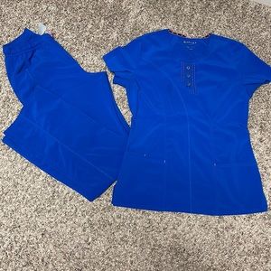 Heart Soul Scrub Set - Royal Blue
